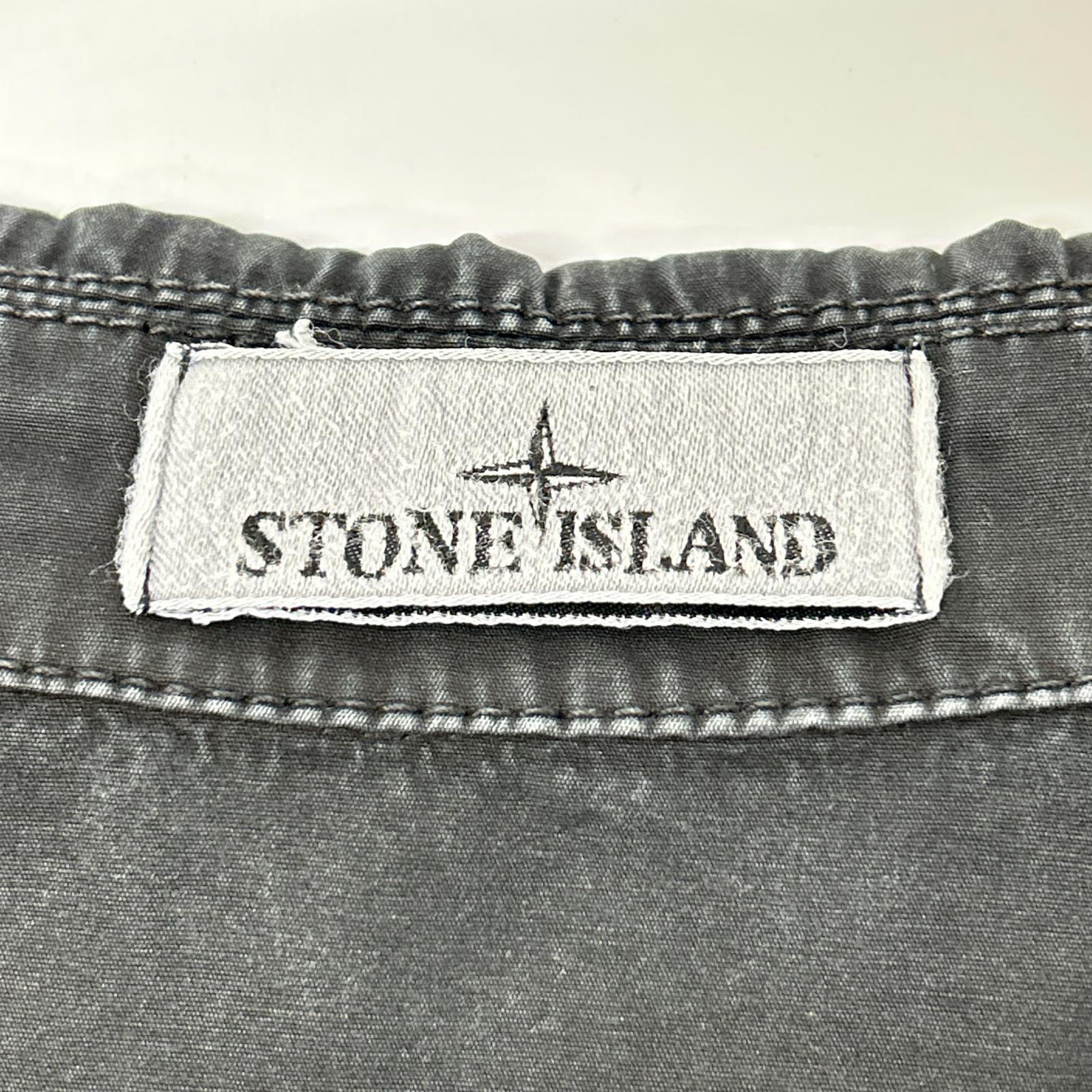 STONE ISLAND ストーンアイランド 7715101WN ブラック ジップアップシャツジャケット ジャケット