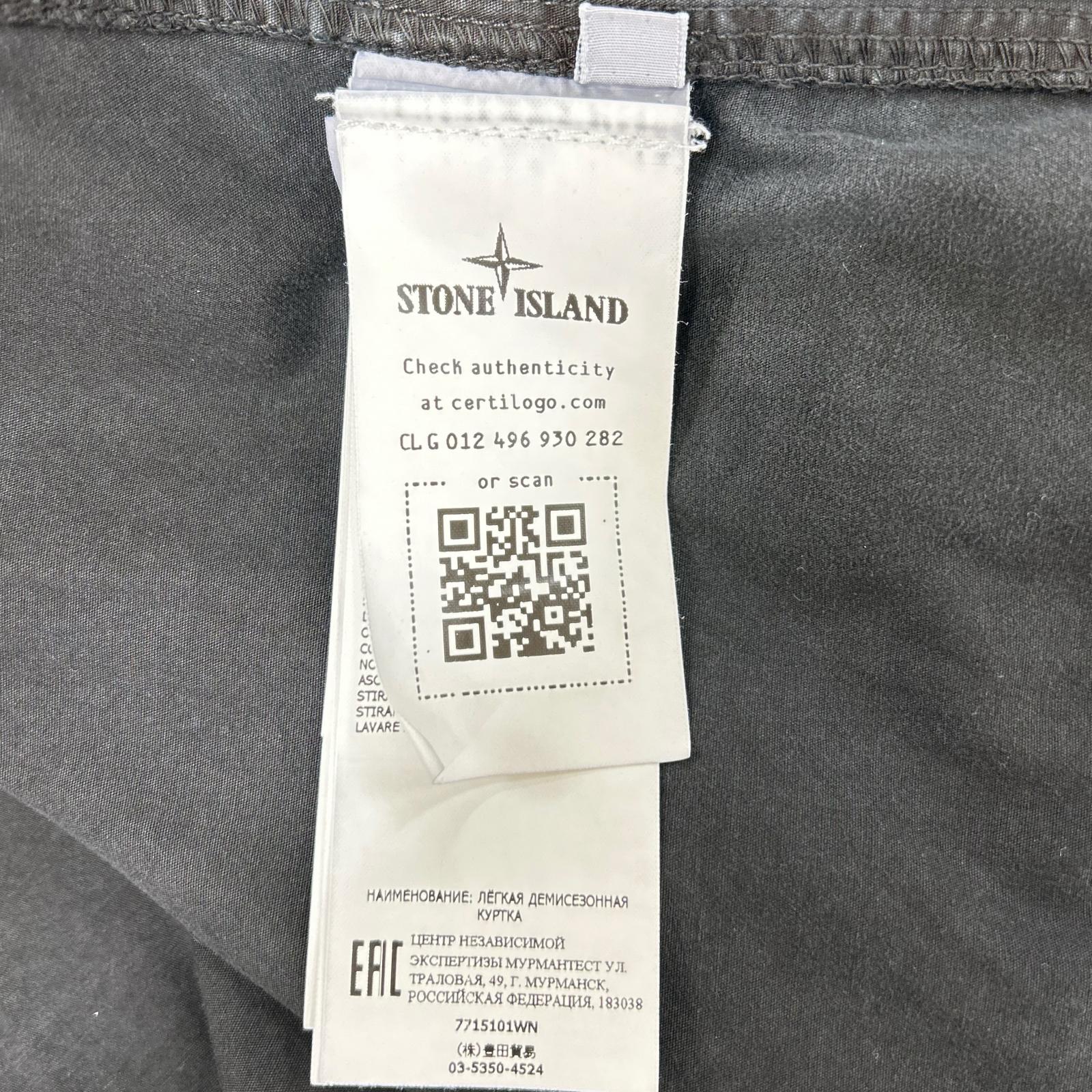 STONE ISLAND ストーンアイランド 7715101WN ブラック ジップアップシャツジャケット ジャケット