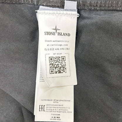 STONE ISLAND ストーンアイランド 7715101WN ブラック ジップアップシャツジャケット ジャケット