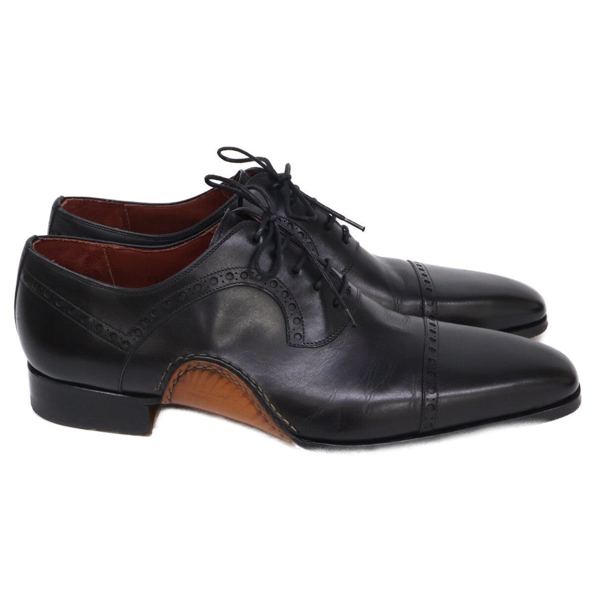 MAGNANNI マグナーニ 【美品】15488 オパンケ製法 ブローグキャップトゥ シューズ シューズ
