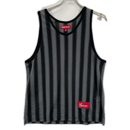 Supreme シュプリーム ブラック Stripe Mesh Tank Top トップス