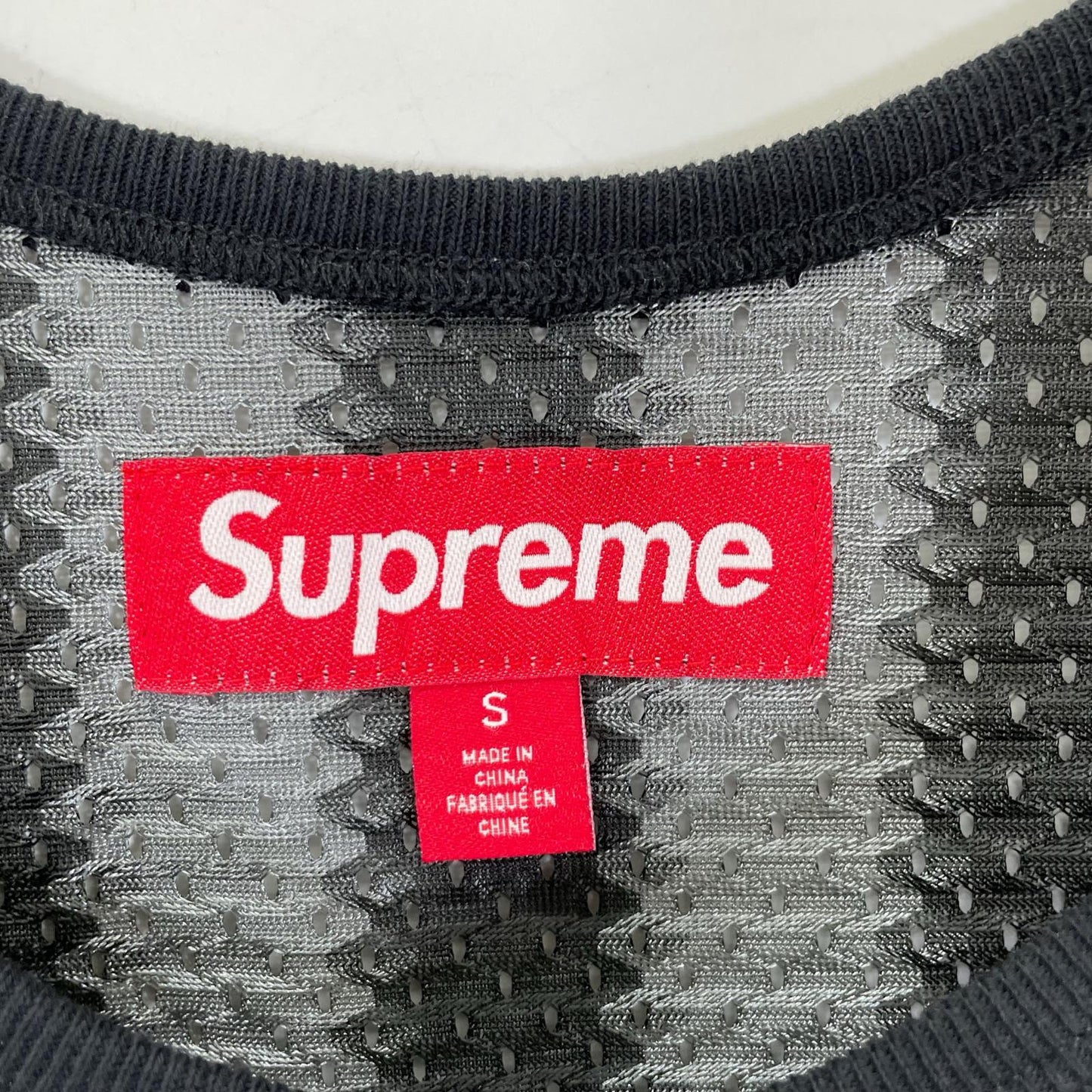 Supreme シュプリーム ブラック Stripe Mesh Tank Top トップス