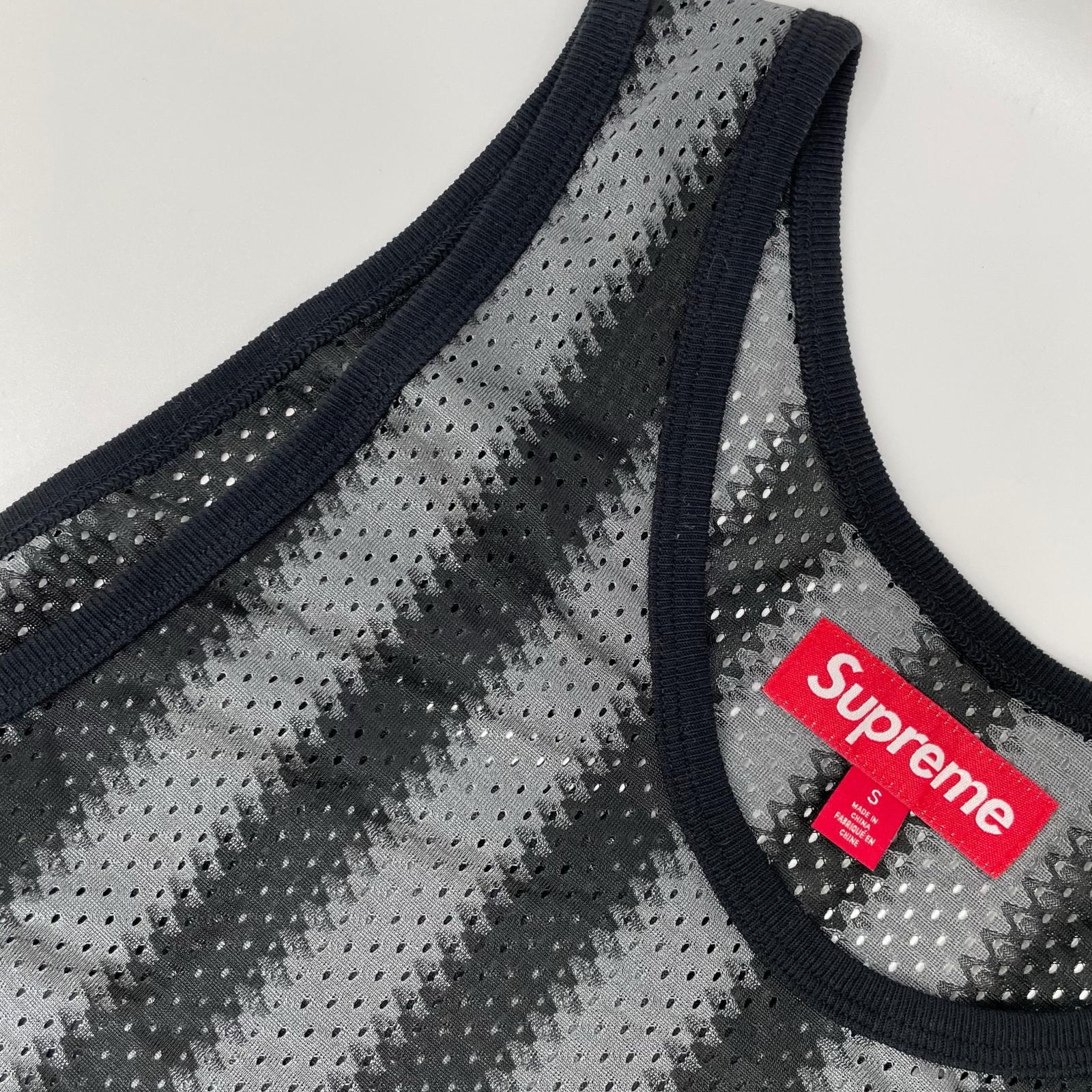 Supreme シュプリーム ブラック Stripe Mesh Tank Top トップス