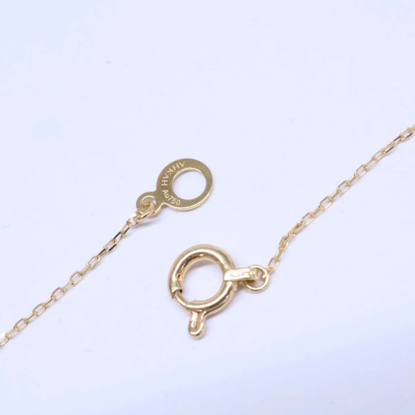 AHKAH アーカー 【美品】AK1422010100 Au750 D0.07 パピヨンブリリアンプチ ダイヤモンド ネックレス