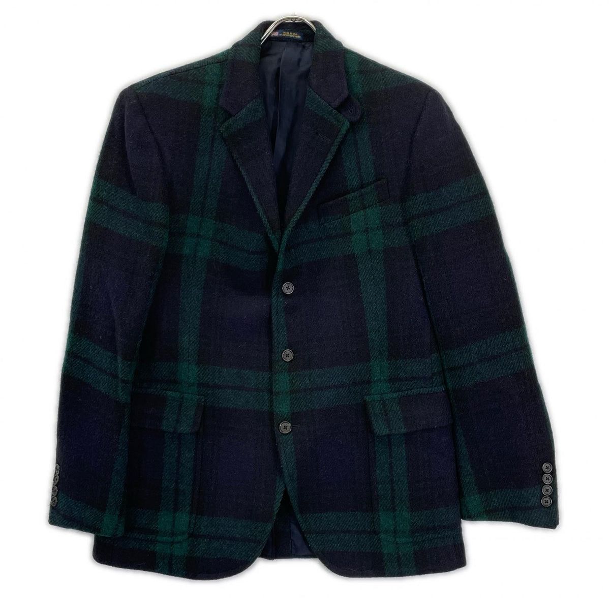 POLO by Ralph Lauren Polo Ralph Lauren 715572628 green wool checked USA-made tailored jacket jacket