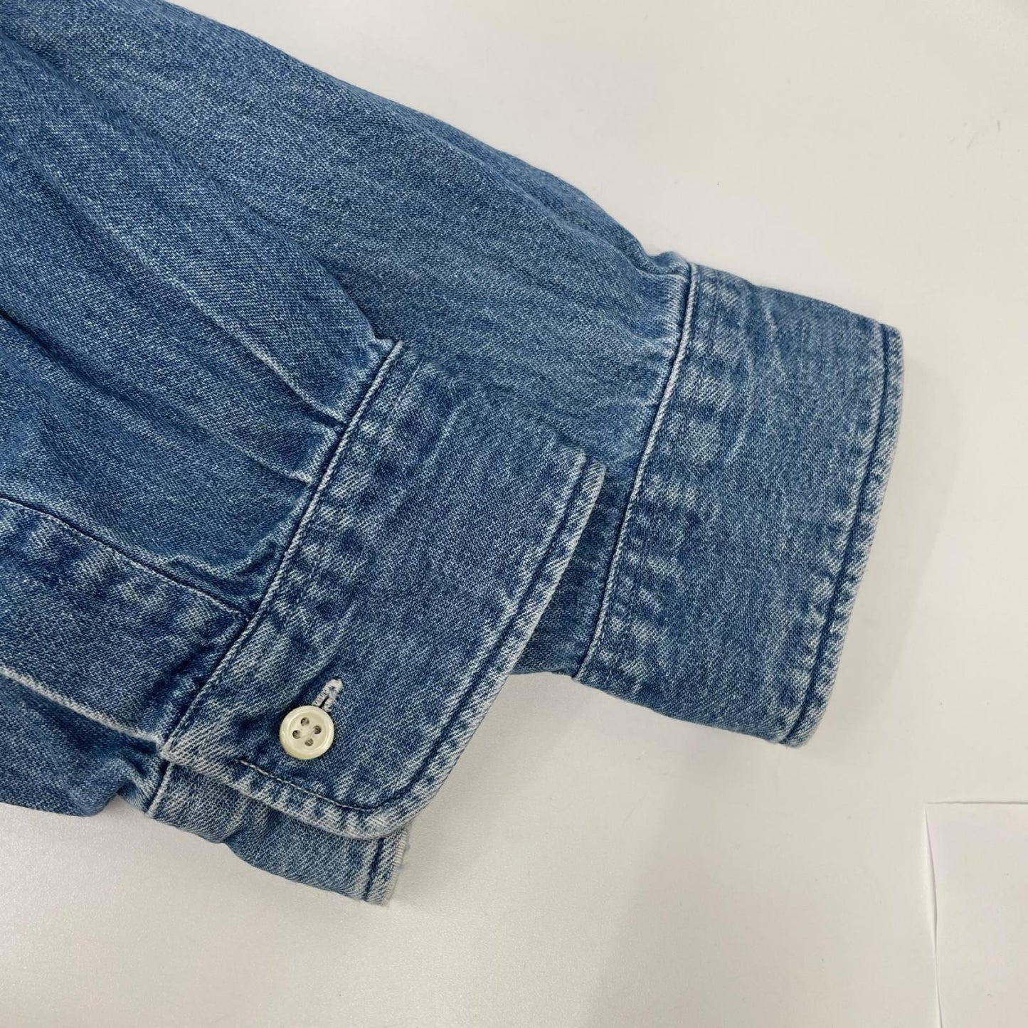 POLObyRalphLauren ポロラルフローレン ブルー インディゴ ポニー刺繍 ボタンダウンデニムシャツ トップス