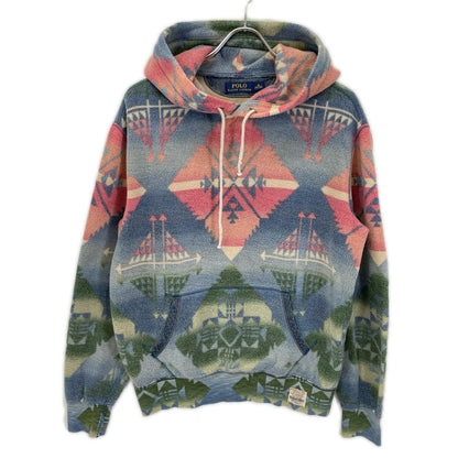 POLObyRalphLauren ポロラルフローレン 710689956001 ブルー系 ネイティブ柄 フリース パーカー トップス