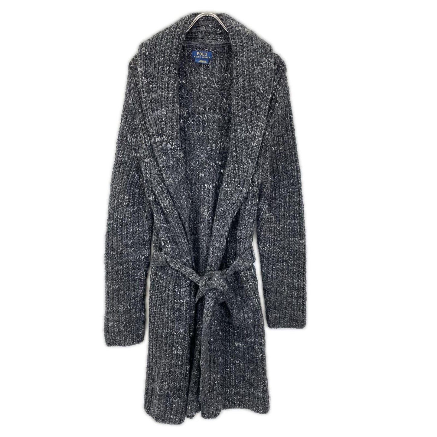 POLObyRalphLauren ポロラルフローレン 710684009001 グレー ショールカラーロングニットカーディガン トップス