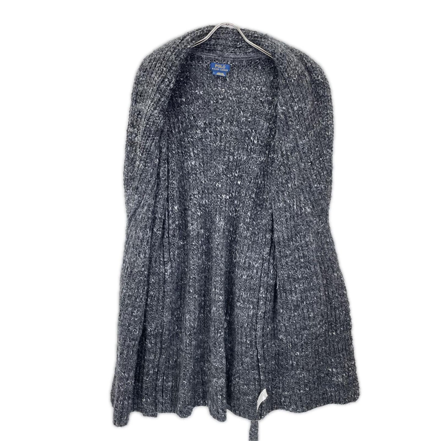 POLObyRalphLauren ポロラルフローレン 710684009001 グレー ショールカラーロングニットカーディガン トップス