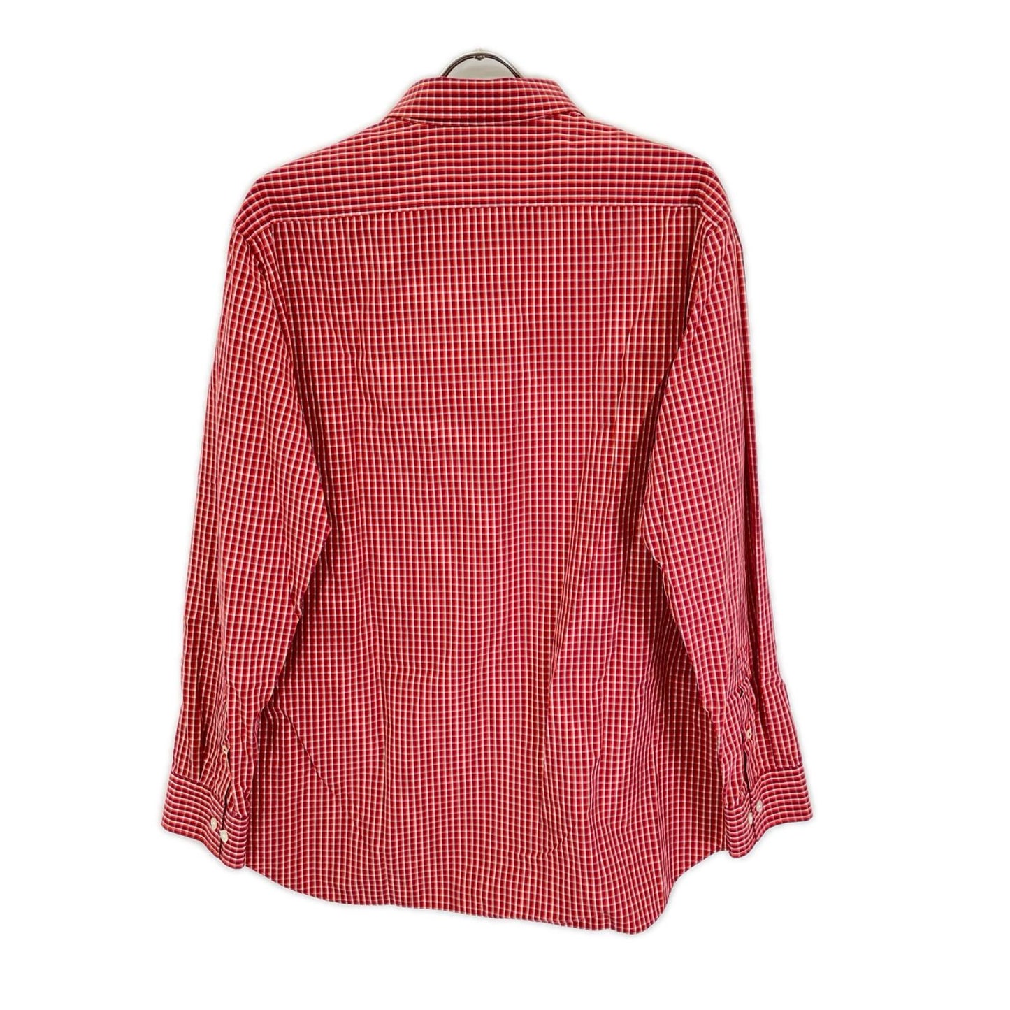 BURBERRY バーバリー A1M41-301-85 レッド コットン チェック柄 ボタンダウン長袖シャツ トップス