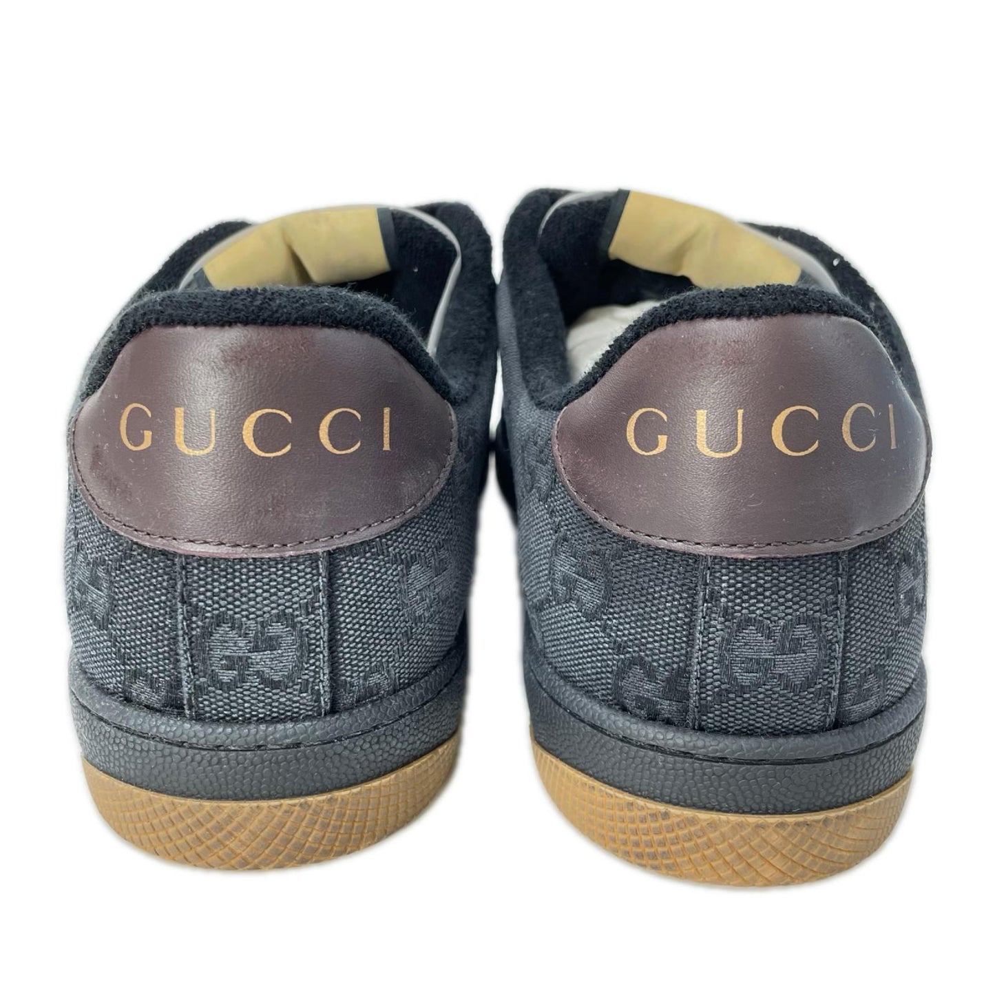 GUCCI グッチ 【新品同様】スクリーナー GGキャンバス ウェブストライプ スニーカー シューズ
