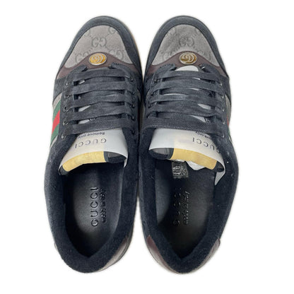 GUCCI グッチ 【新品同様】スクリーナー GGキャンバス ウェブストライプ スニーカー シューズ