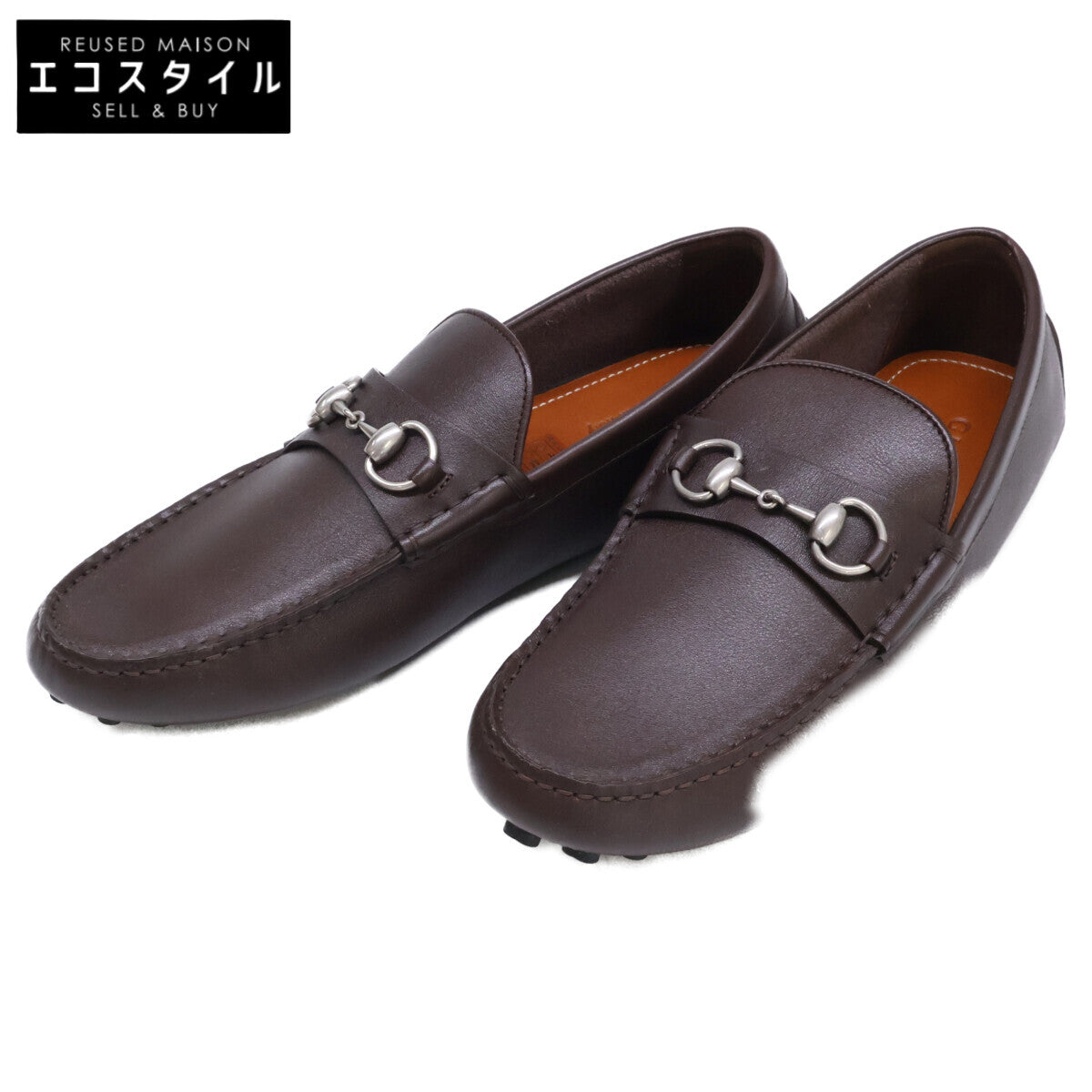 GUCCI グッチ 【新品同様】26SS 765859 ホースビット付き ドライビング シューズ シューズ