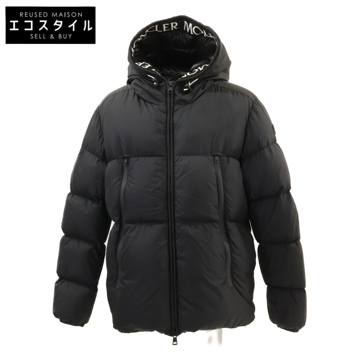 MONCLER モンクレール 【美品】MONTCLAR モンクラ 内側ロゴ刺繍グログランテープ フーディダウンジャケット ジャケット