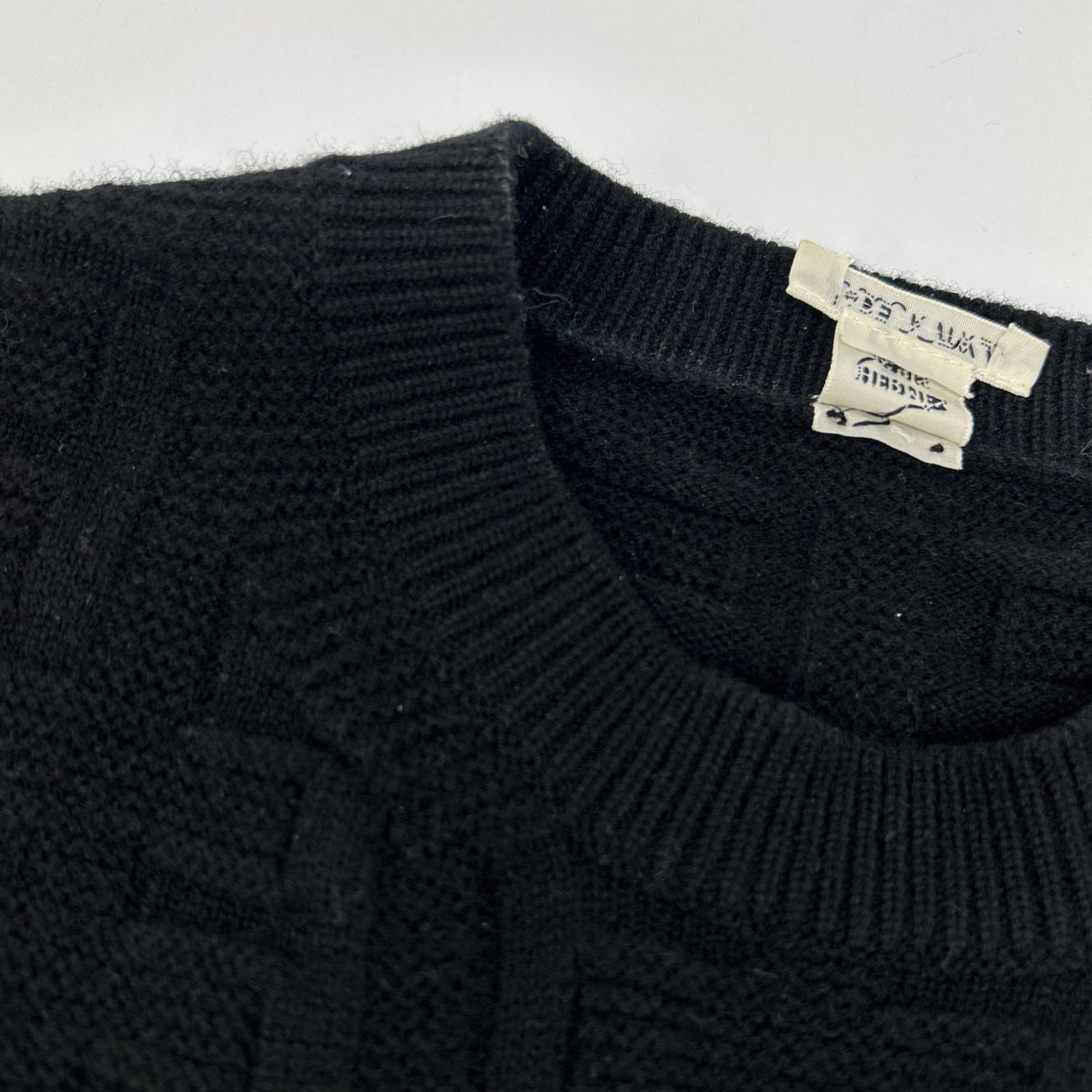 HERMES エルメス ブラック H柄 ニットセーター トップス