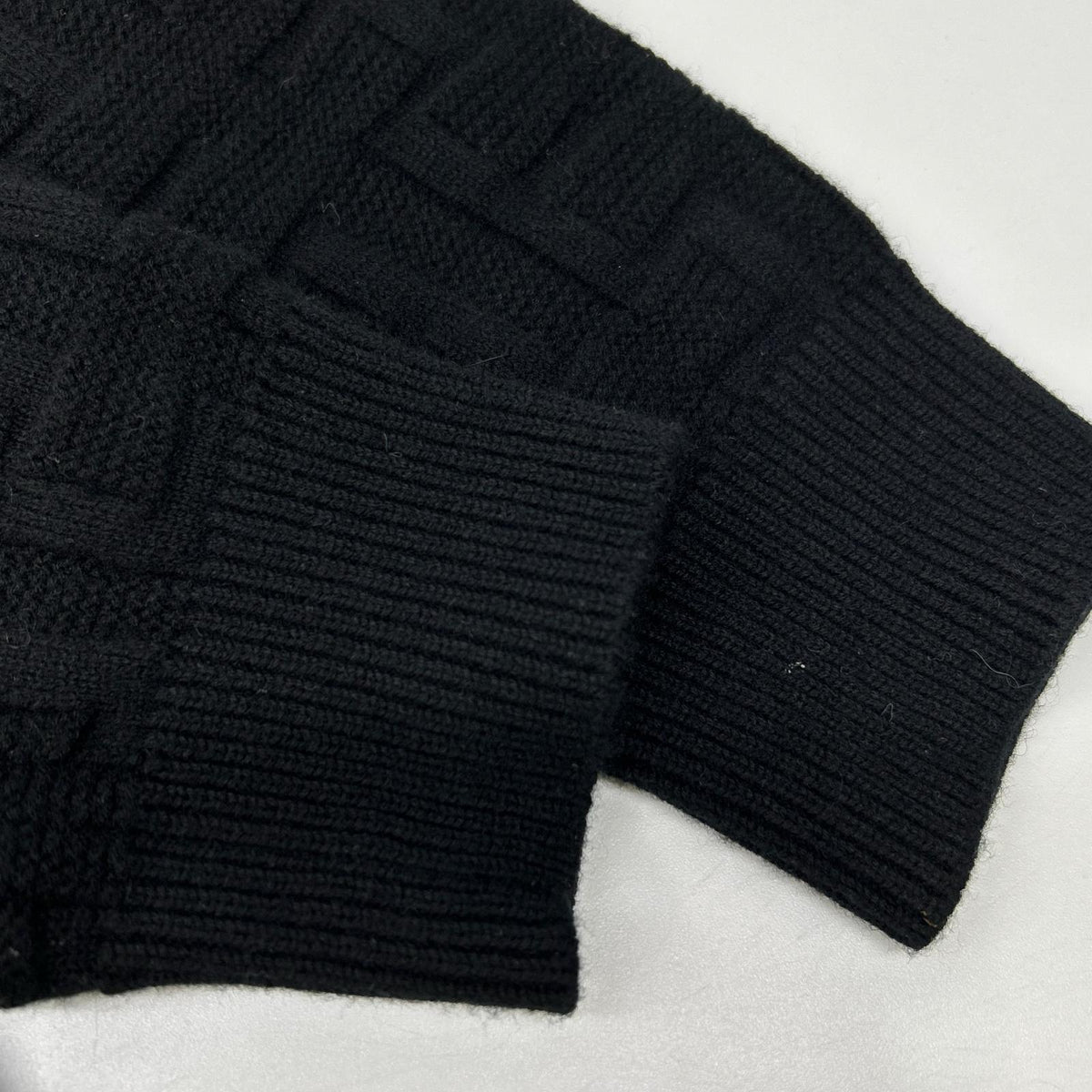 HERMES エルメス ブラック H柄 ニットセーター トップス