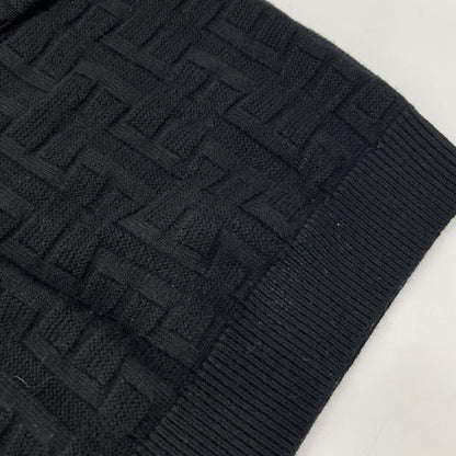 HERMES エルメス ブラック H柄 ニットセーター トップス