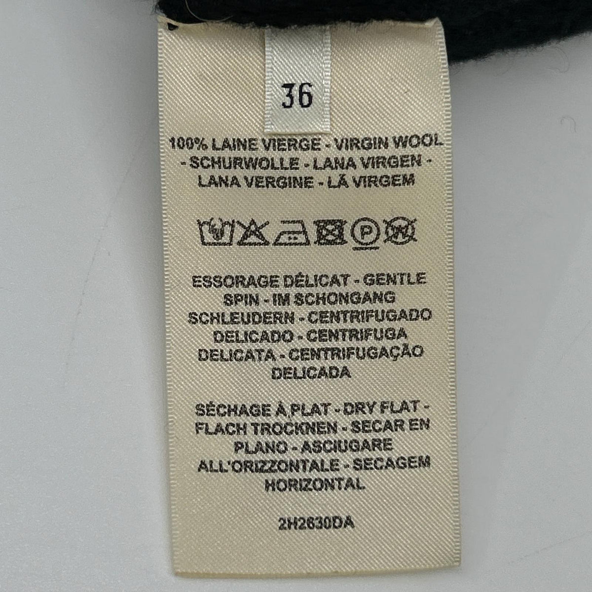 HERMES エルメス ブラック H柄 ニットセーター トップス