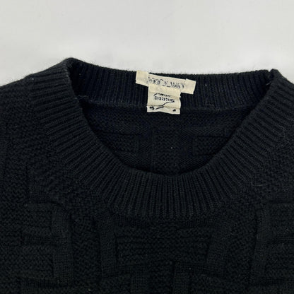 HERMES エルメス ブラック H柄 ニットセーター トップス