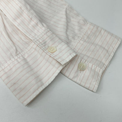Yohji Yamamoto POUR HOMME ヨウジヤマモトプールオム White×Pink Lace-Embroidered Long-Sleeve Shirt Tops