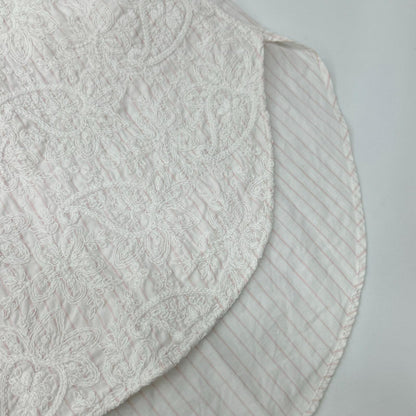 Yohji Yamamoto POUR HOMME ヨウジヤマモトプールオム White×Pink Lace-Embroidered Long-Sleeve Shirt Tops