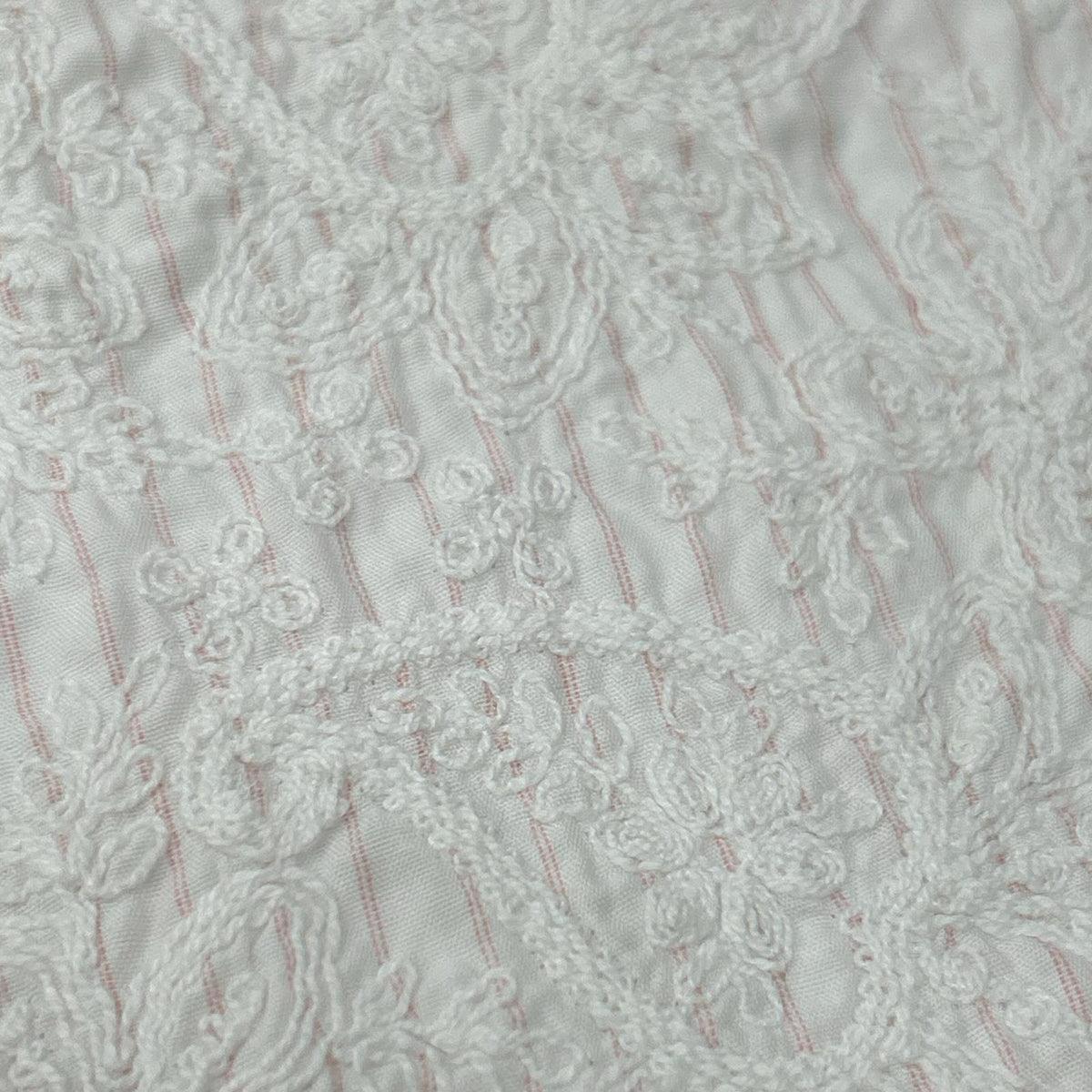 Yohji Yamamoto POUR HOMME ヨウジヤマモトプールオム White×Pink Lace-Embroidered Long-Sleeve Shirt Tops