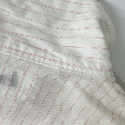 Yohji Yamamoto POUR HOMME ヨウジヤマモトプールオム White×Pink Lace-Embroidered Long-Sleeve Shirt Tops