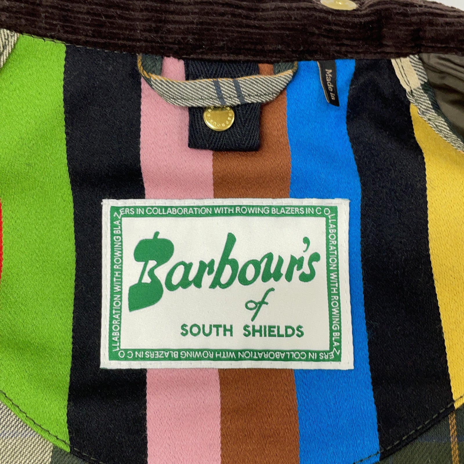 Barbour バブアー ローイング・ブレザーズ別注 OLIVE×NAVY beaufort sl ジャケット