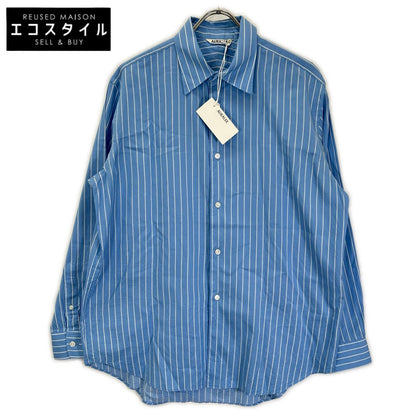 AURALEE オーラリー A26SS01CS COTTON SILK STRIPE SHIRT トップス