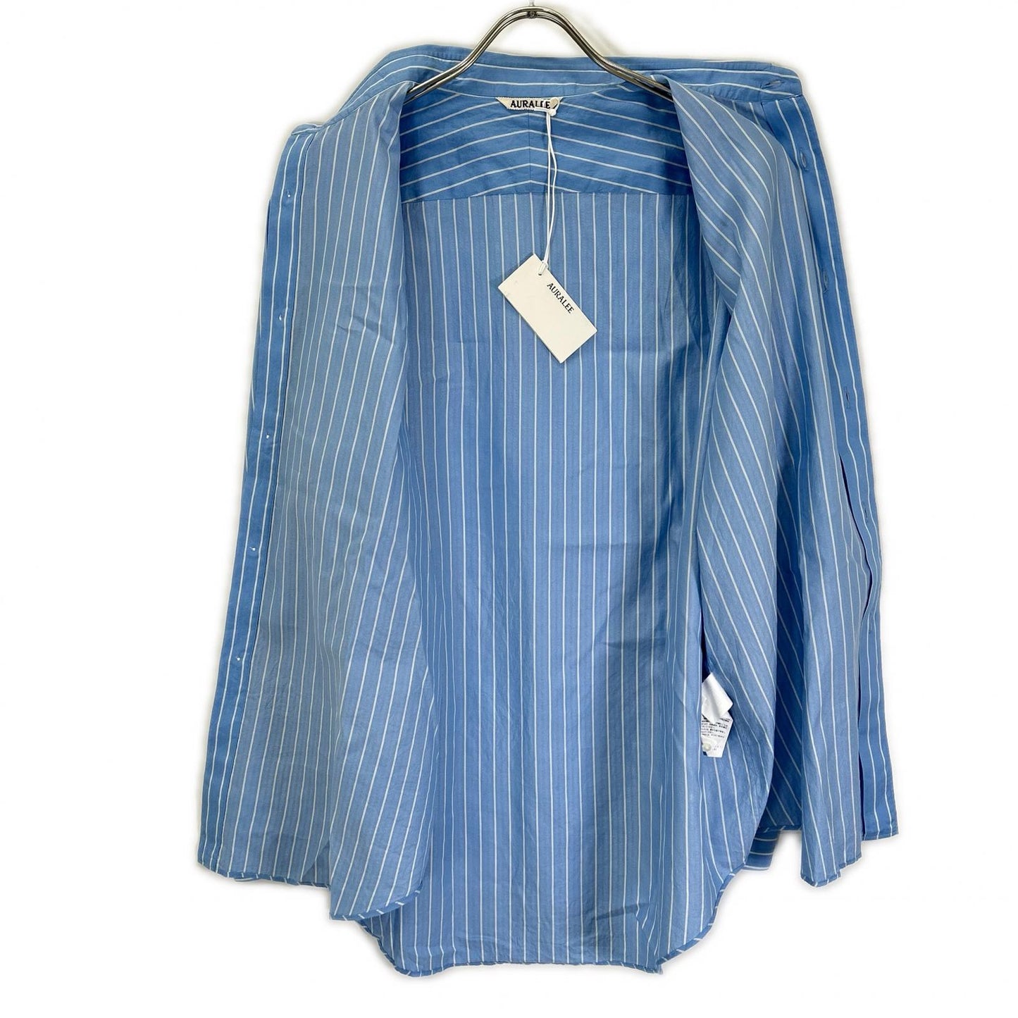 AURALEE オーラリー A26SS01CS COTTON SILK STRIPE SHIRT トップス