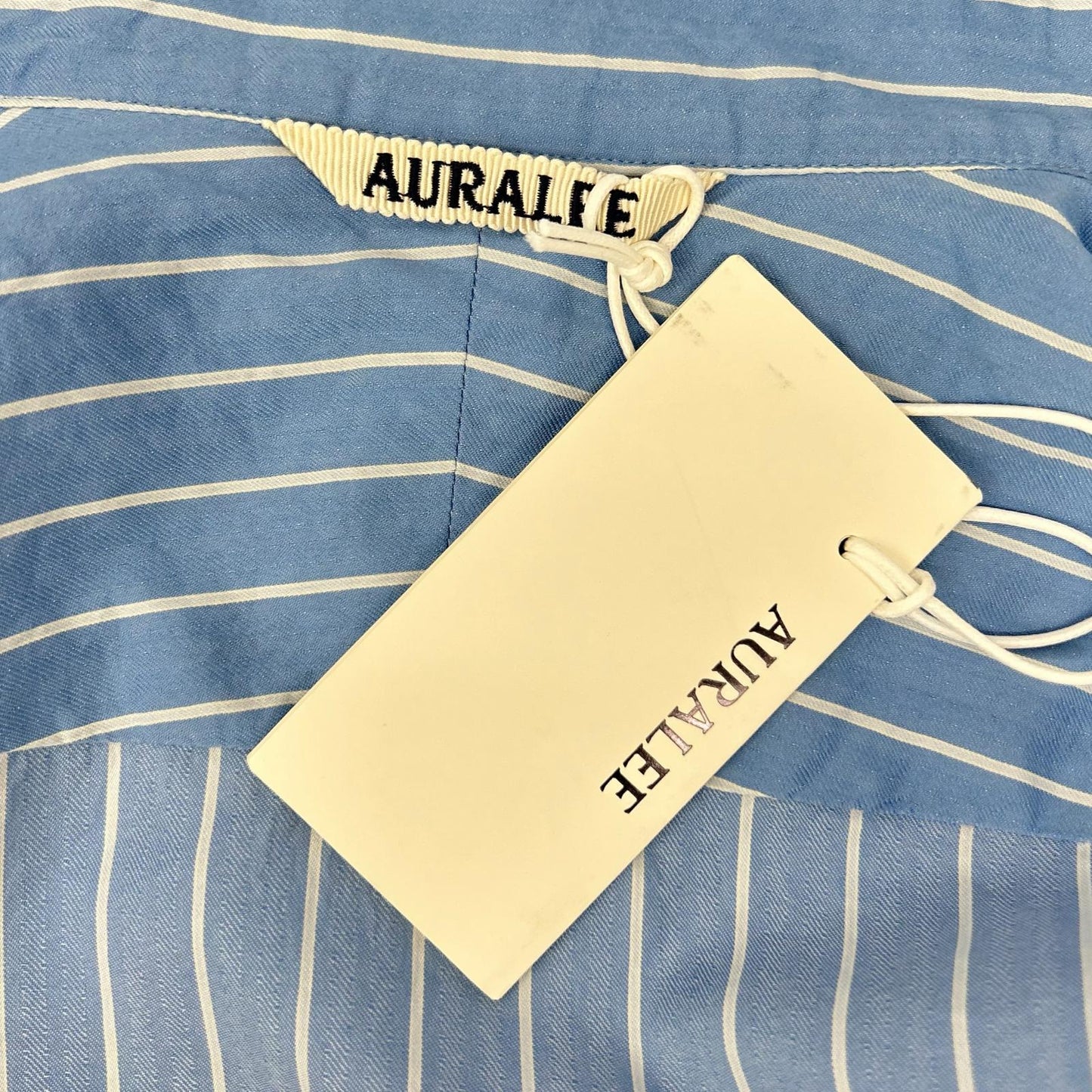 AURALEE オーラリー A26SS01CS COTTON SILK STRIPE SHIRT トップス