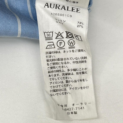 AURALEE オーラリー A26SS01CS COTTON SILK STRIPE SHIRT トップス