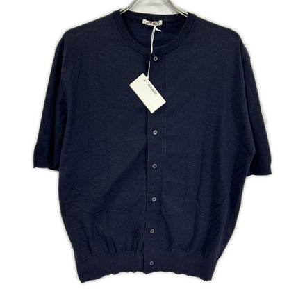 AURALEE オーラリー A26SC01KA HIGH GAUGE KNIT HALF SLEEVED CARDIGAN トップス