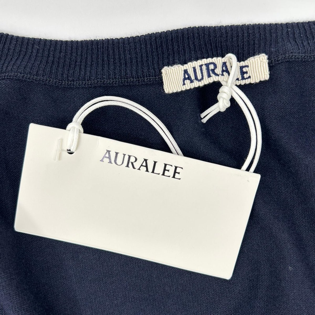 AURALEE オーラリー A26SC01KA HIGH GAUGE KNIT HALF SLEEVED CARDIGAN トップス