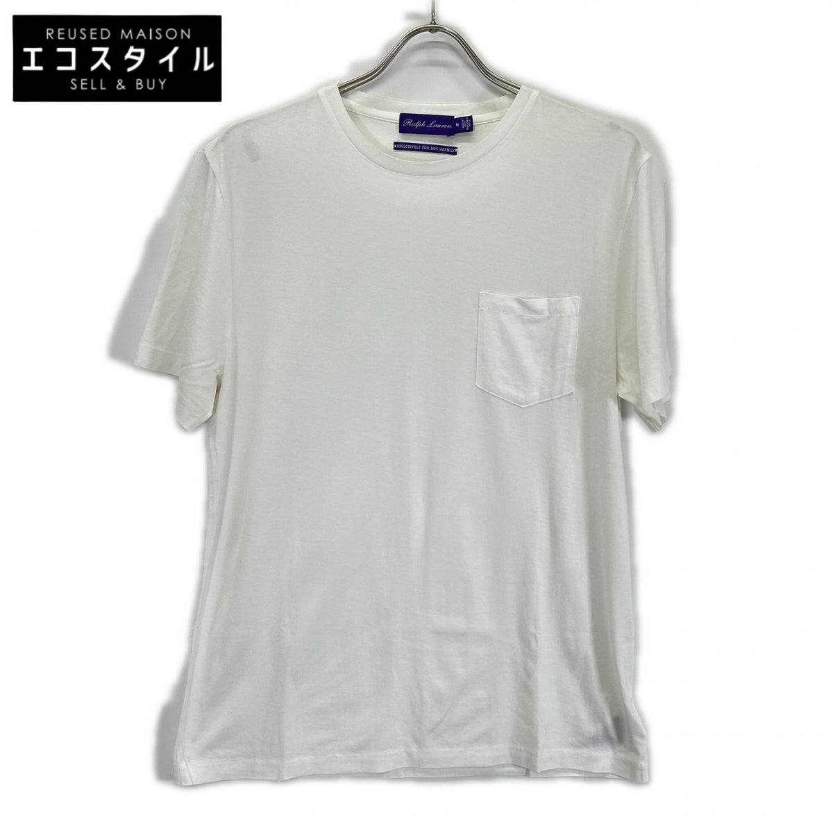 Ron Herman ロンハーマン ×ラルフローレンパープルレーベル RALPH LAUREN PURPLE LABEL for Ron Herman ホワイト Tシャツ トップス