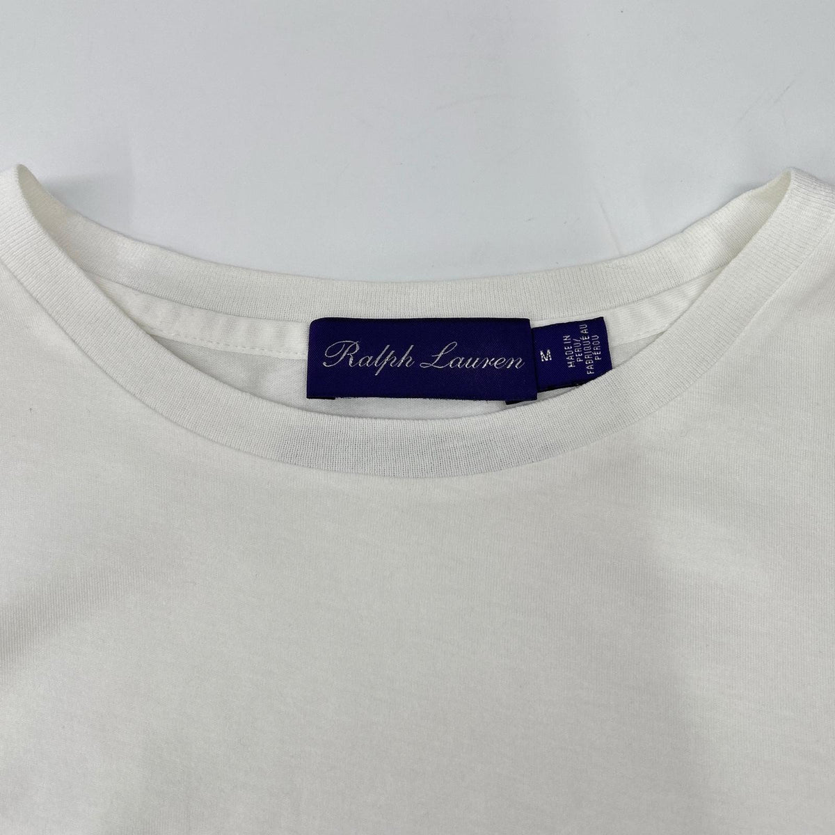 Ron Herman ロンハーマン ×ラルフローレンパープルレーベル RALPH LAUREN PURPLE LABEL for Ron Herman ホワイト Tシャツ トップス