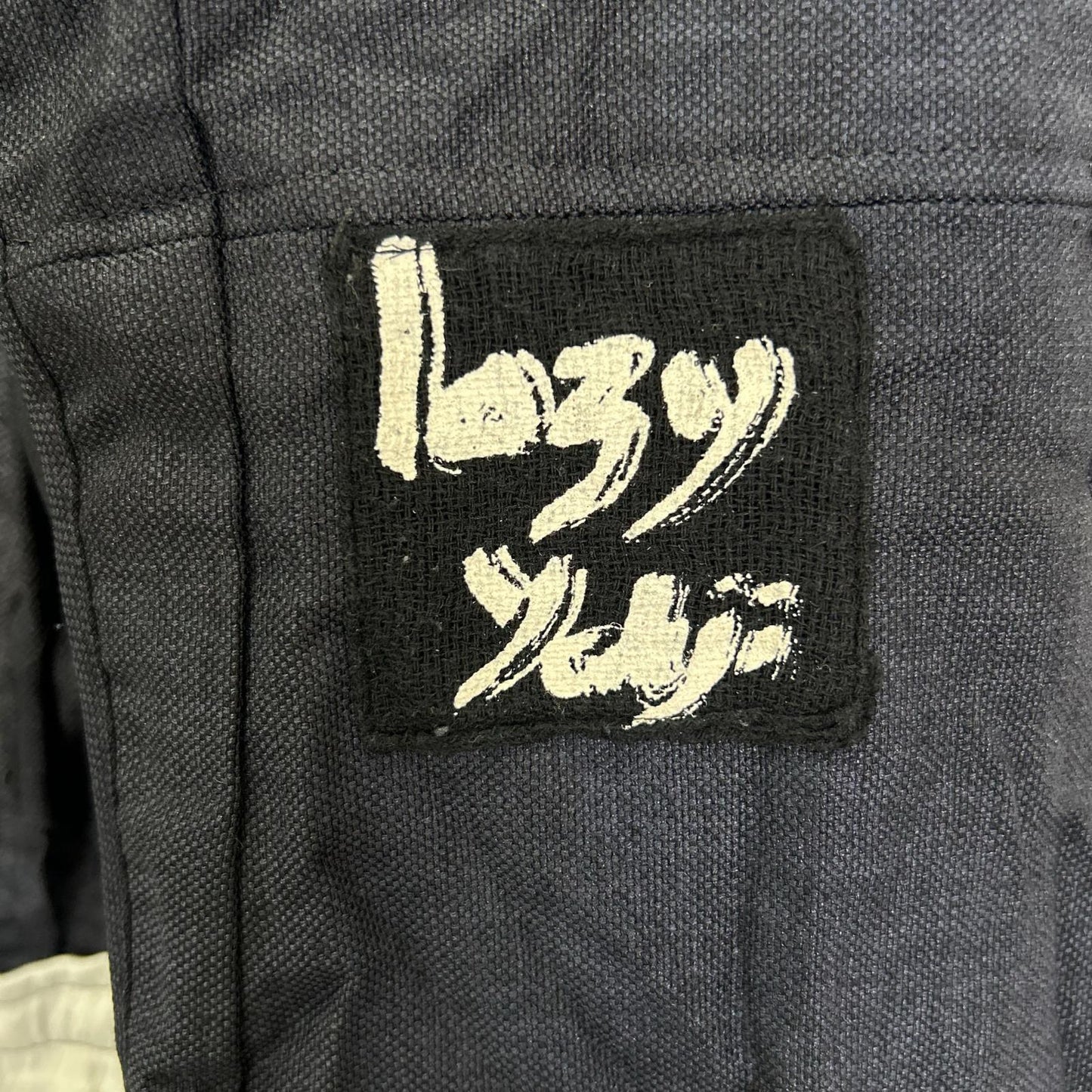 YOHJI YAMAMOTO +NOIR ヨウジヤマモトプリュスノアール 17SS Lazy ネイビー 製品染め しわ加工 テーラードジャケット ジャケット