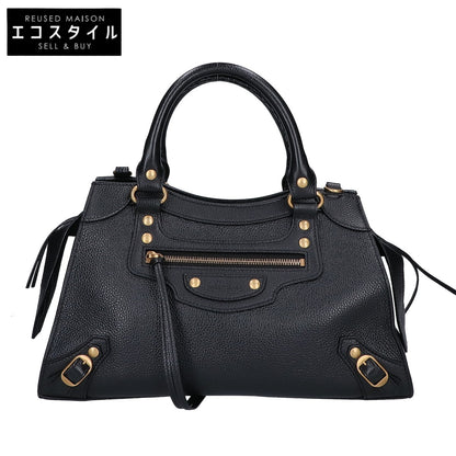 BALENCIAGA バレンシアガ 美品 638521 ネオ クラシック シティスモール グレインレザー 2WAY ハンドバッグ