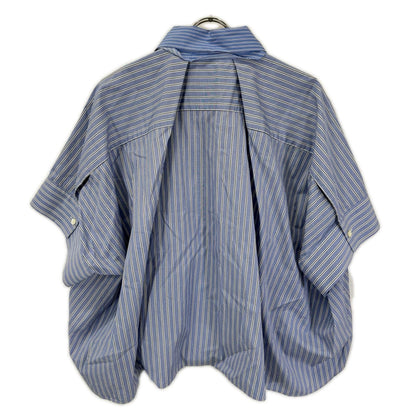 sacai サカイ ×Thomas Mason ブルー 23-06527 ストライプ シャツ トップス