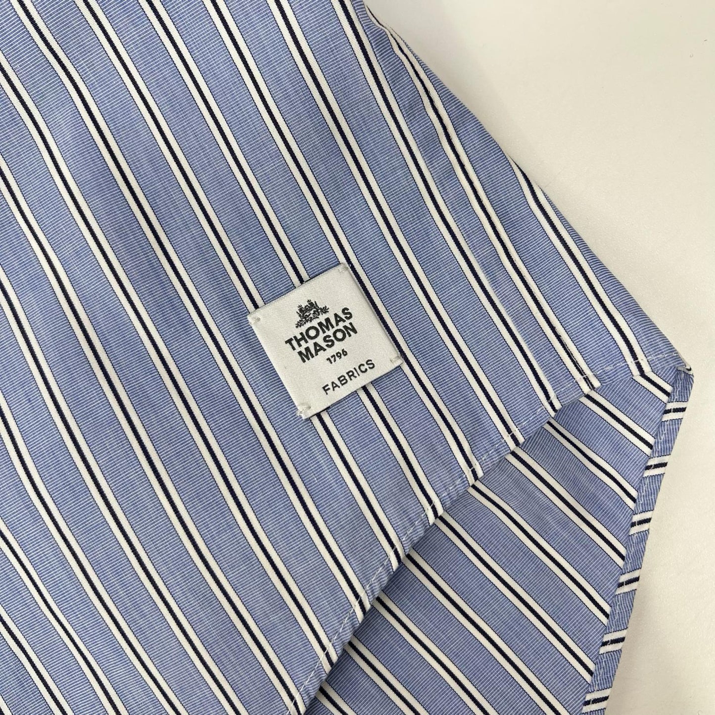 sacai サカイ ×Thomas Mason ブルー 23-06527 ストライプ シャツ トップス