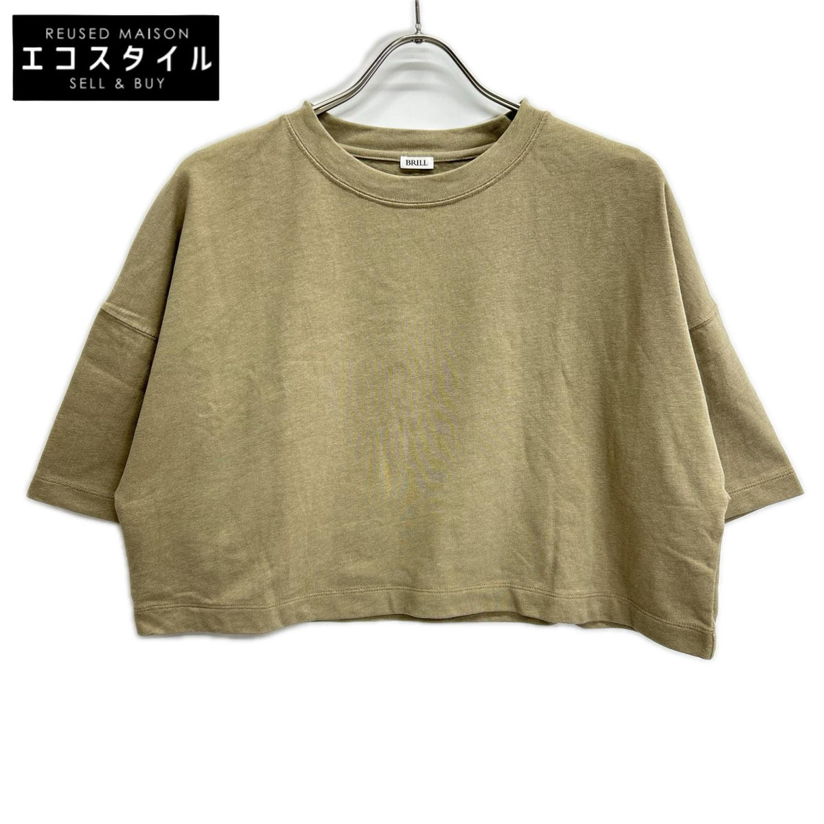 BRILL ブリル ベージュ BR25SS6009ー00 ショートユルTシャ トップス