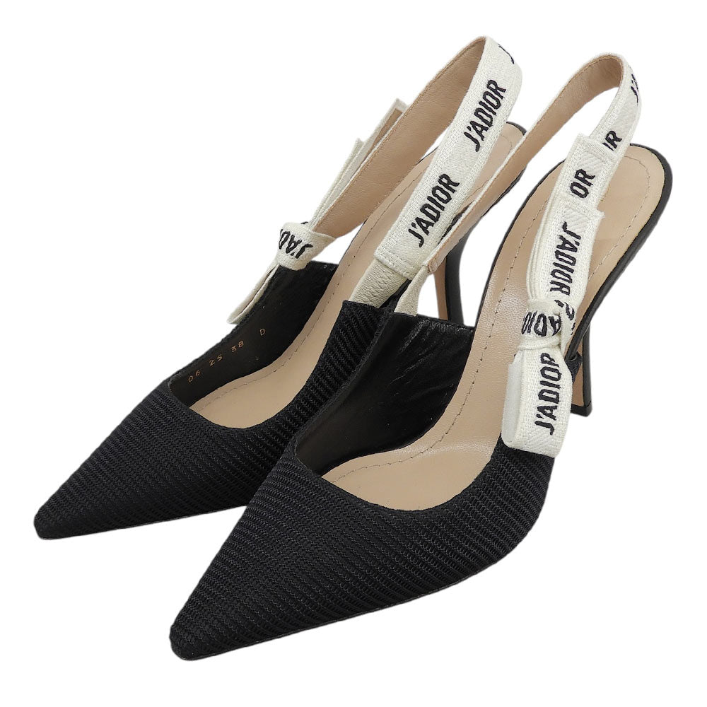 DIOR ディオール J'ADIOR スリングバックパンプス シューズ レディース ブラック 38 KDC201TFL_S900 シューズ
