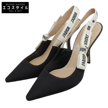 DIOR ディオール J'ADIOR スリングバックパンプス シューズ レディース ブラック 38 KDC201TFL_S900 シューズ