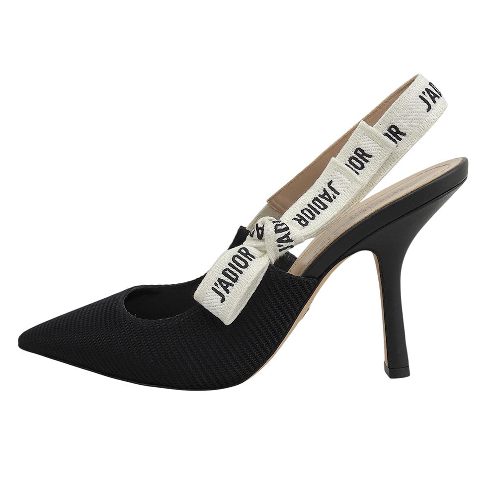 DIOR ディオール J'ADIOR スリングバックパンプス シューズ レディース ブラック 38 KDC201TFL_S900 シューズ