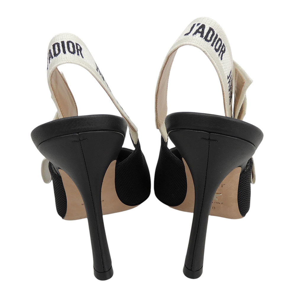 DIOR ディオール J'ADIOR スリングバックパンプス シューズ レディース ブラック 38 KDC201TFL_S900 シューズ
