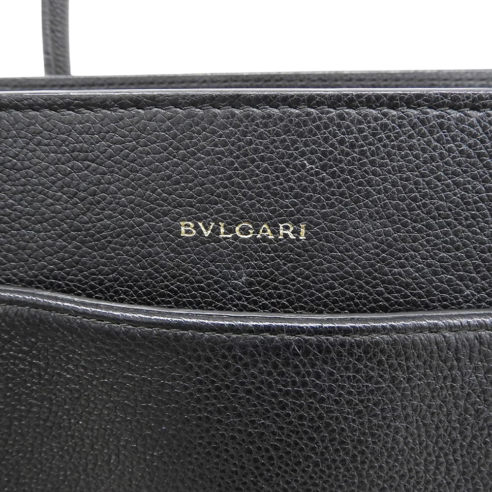 BVLGARI ブルガリ アルバ オールレザー ハンドバッグ レディース ブラック ハンドバッグ