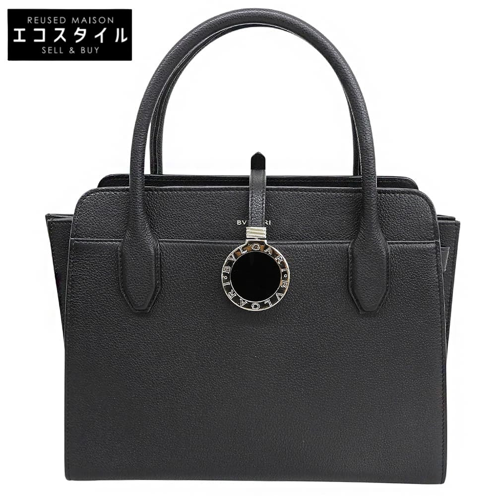 BVLGARI ブルガリ アルバ オールレザー ハンドバッグ レディース ブラック ハンドバッグ