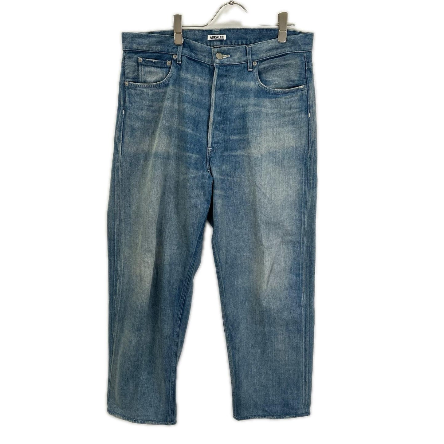 AURALEE オーラリー SELVEDGE FADED LIGHT DENIM WIDE PANTS ボトムス