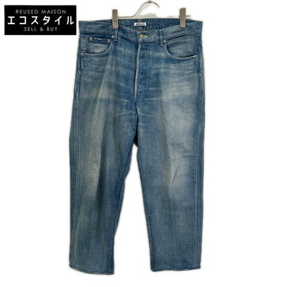 AURALEE オーラリー SELVEDGE FADED LIGHT DENIM WIDE PANTS ボトムス