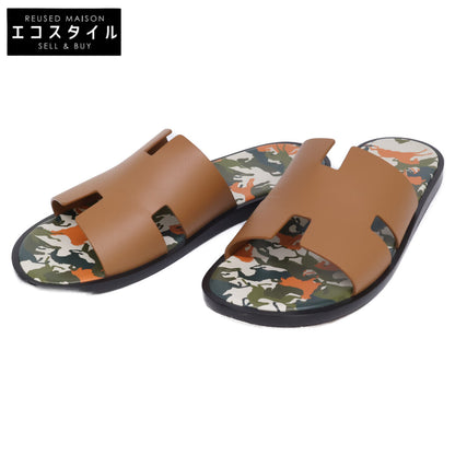 HERMES エルメス 242878Z イズミール ホースカモフラージュ サンダル シューズ